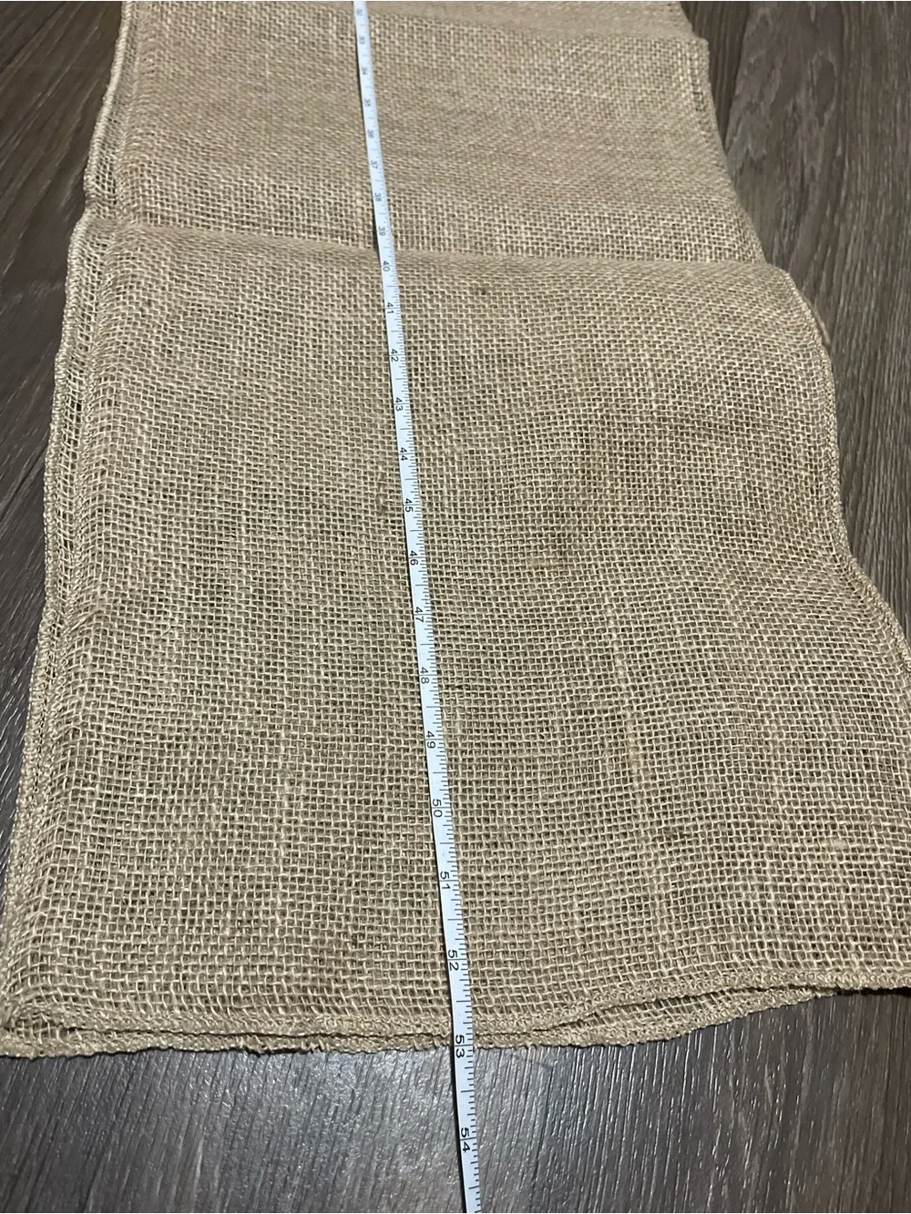 Natural Burlap Fabric Table Runners - Neutral Tan